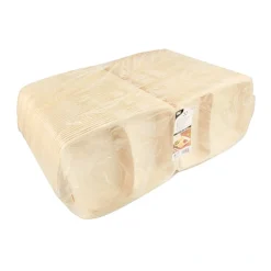 Starpak Menüboxen mit Klappdeckel, XPS 2-geteilt 7,5 cm x 22 cm x 28,5 cm beige laminiert