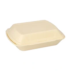 Starpak Menüboxen mit Klappdeckel, XPS 3-geteilt 7,5 cm x 24,3 cm x 20,8 cm creme