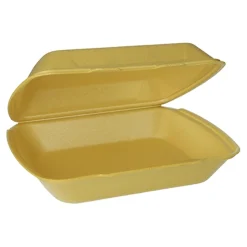Starpak Menüboxen mit Klappdeckel, XPS ungeteilt 7,5 cm x 24,3 cm x 20,8 cm gold
