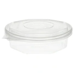 Starpak Menüboxen mit Klappdeckeln, PP 2-geteilt 5,9 cm x 21,5 cm x 21,5 cm transparent 8-eckig