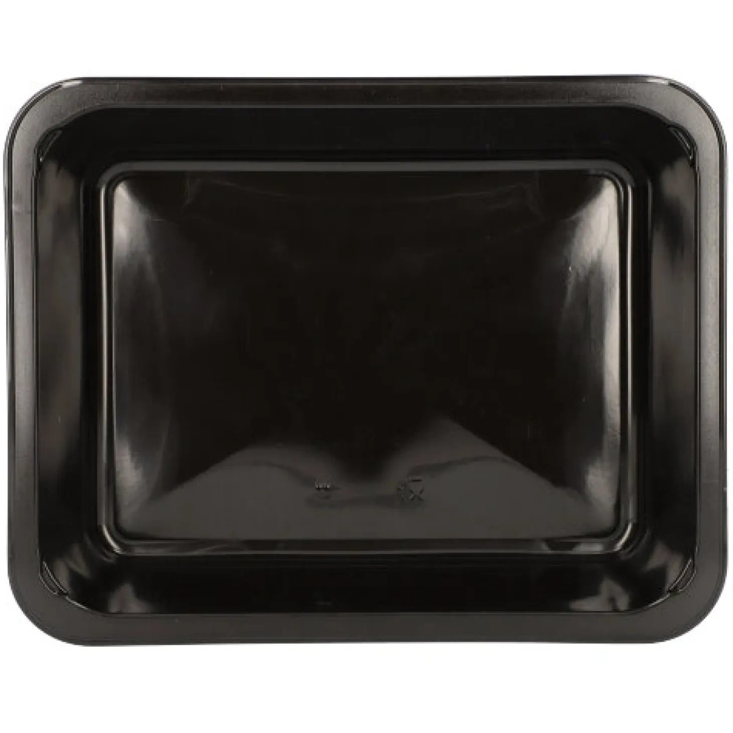 Starpak Mikrowellenschalen, PP ungeteilt 1330 ml 4,9 cm x 22,7 cm x 17,8 cm schwarz