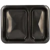 Starpak Mikrowellenschalen, PP 2-geteilt 866 ml 3,2 cm x 22,7 cm x 17,8 cm schwarz