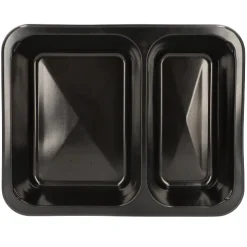 Starpak Mikrowellenschalen, PP 2-geteilt 1205 ml 4,9 cm x 22,7 cm x 17,8 cm schwarz