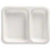 Starpak Mikrowellenschalen, PP 2-geteilt 1205 ml 4,9 cm x 22,7 cm x 17,8 cm weiß