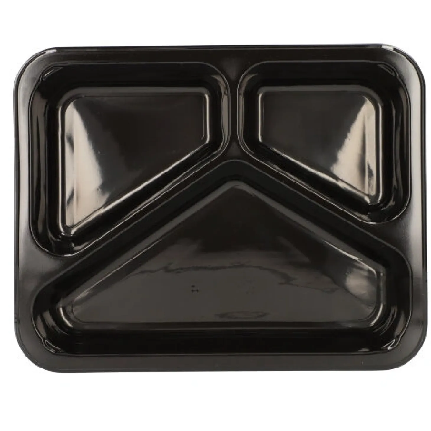 Starpak Mikrowellenschalen, PP 3-geteilt 765 ml 3,2 cm x 22,7 cm x 17,8 cm schwarz