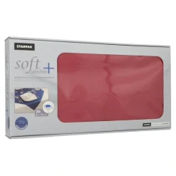 Starpak Mitteldecken, stoffähnlich, Vlies "soft selection plus" 80 cm x 80 cm bordeaux