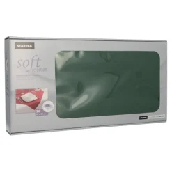 Starpak Mitteldecken, stoffähnlich, Vlies "soft selection" 80 cm x 80 cm dunkelgrün
