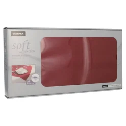Starpak Mitteldecken, stoffähnlich, Vlies "soft selection" 80 cm x 80 cm bordeaux