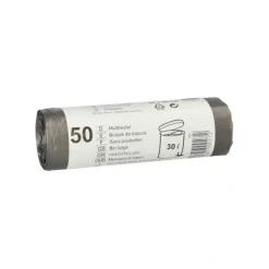Starpak Müllbeutel, HDPE 30 l 60 cm x 50 cm grau