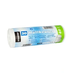 Starpak Müllbeutel, LDPE 60 l 72 cm x 60 cm weiß