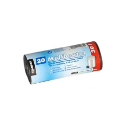 Starpak Müllbeutel, LDPE 30 l 60 cm x 50 cm grau, 20 x 20 Stück