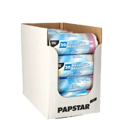 Starpak Müllbeutel mit Tragegriffen, HDPE 20 l 48 cm x 47 cm transparent