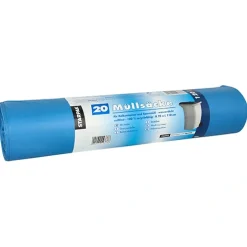 Starpak Müllsäcke, LDPE 120 l 110 cm x 70 cm blau, 10 x 20 Stück