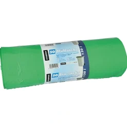 Starpak Müllsäcke, LDPE 120 l 110 cm x 70 cm grün 40 my, 4 x 50 Stück