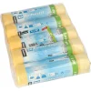 Starpak Müllsäcke mit Zugband, HDPE 60 l 71 cm x 64 cm gelb