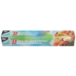 Starpak QuickSnap Gefrierbeutel 3 l 28 cm x 27 cm transparent in Faltschachtel