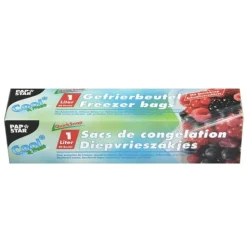 Starpak QuickSnap Gefrierbeutel 1 l 20 cm x 18 cm transparent in Faltschachtel