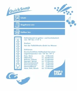 Starpak QuickSnap Gefrierbeutel 1 l 20 cm x 18 cm transparent in Faltschachtel