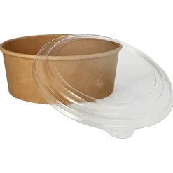 Starpak Salatschalen, Pappe rund 1300 ml Ø 18,4 cm, 7 cm braun