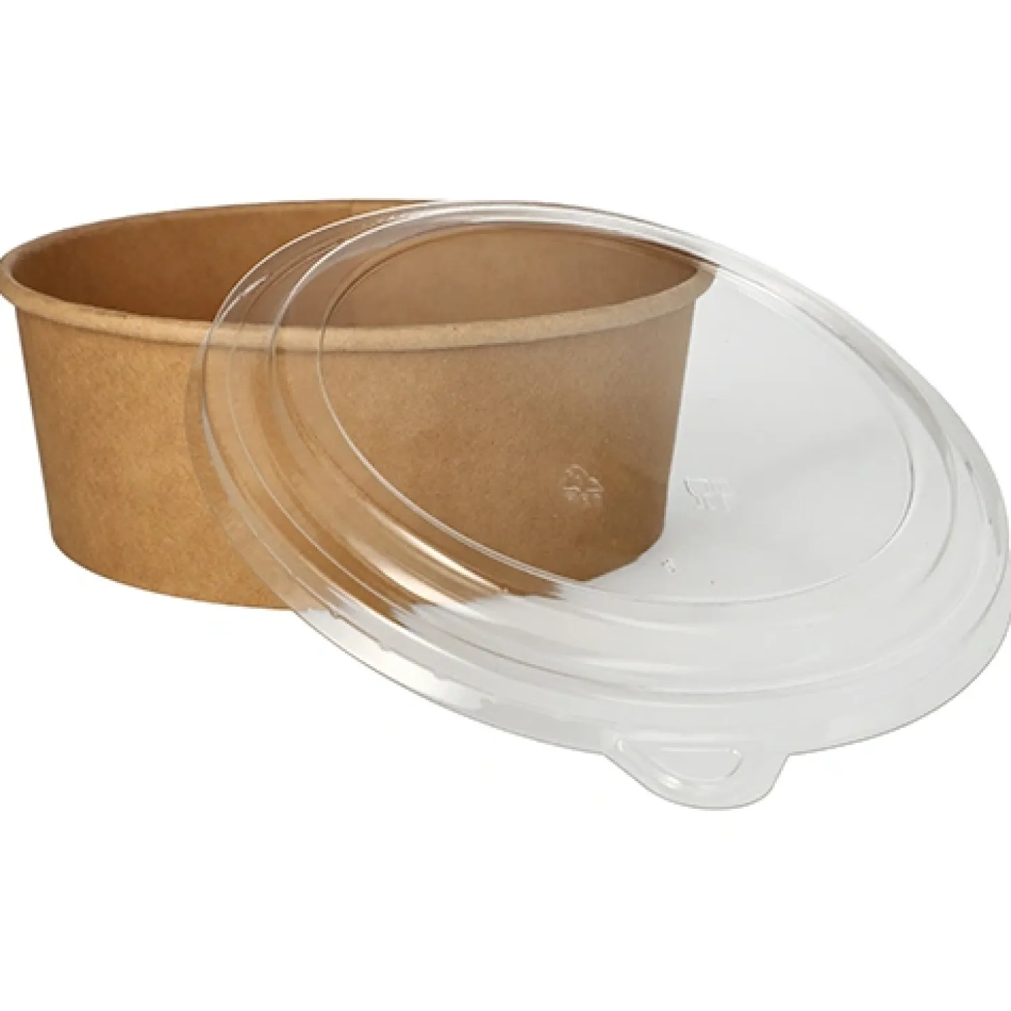 Starpak Salatschalen, Pappe rund 1300 ml Ø 18,4 cm, 7 cm braun