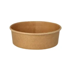 Starpak Salatschalen, Pappe rund 500 ml Ø 15 cm, 4,6 cm braun