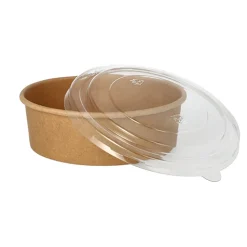Starpak Salatschalen, Pappe rund 500 ml Ø 15 cm, 4,6 cm braun