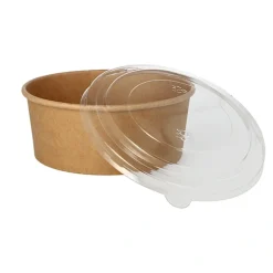 Starpak Salatschalen, Pappe rund 750 ml Ø 15 cm, 6 cm braun