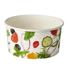 Starpak Salatschalen, Pappe "To Go" 1 l Ø 15 cm, 7,5 cm "Salad"