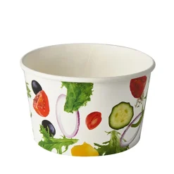 Starpak Salatschalen, Pappe "To Go" 600 ml Ø 12,5 cm, 7,5 cm "Salad"