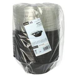 Starpak Salatschalen, PET 600 ml Ø 16,6 cm, 5,9 cm schwarz