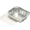 Starpak Schalen, Alu + Einlegedeckel, PE-beschichtet eckig 0,5 l 4,2 cm x 11,4 cm x 14 cm, 10 x 10 Stück