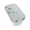Starpak Schalen, Alu + Einlegedeckel, PP-beschichtet eckig 1,5 l 7 cm x 13 cm x 24,2 cm, 10 x 10 Stück