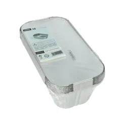 Starpak Schalen, Alu + Einlegedeckel, PP-beschichtet eckig 1,5 l 7 cm x 13 cm x 24,2 cm, 10 x 10 Stück