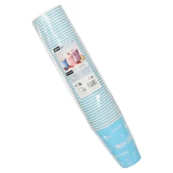 Starpak Shake-Becher, Pappe 0,3 l Ø 8 cm, blau "Milk-Shake", 20 x 50 Stück