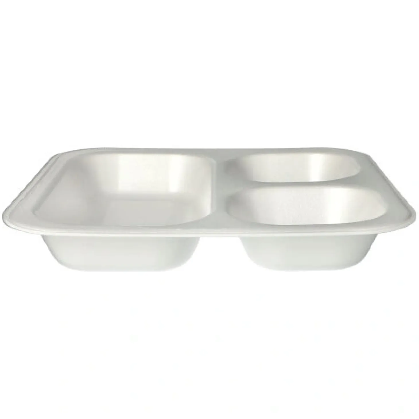 Starpak Siegelschalen, XPS 3-geteilt 1150 ml 4,2 cm x 24,5 cm x 26,5 cm weiß laminiert