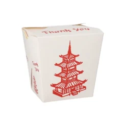 Starpak Snackboxen "ASIA" eckig 770 ml 10,3 cm x 8 cm x 6,6 cm "Temple", 10 x 50 Stück