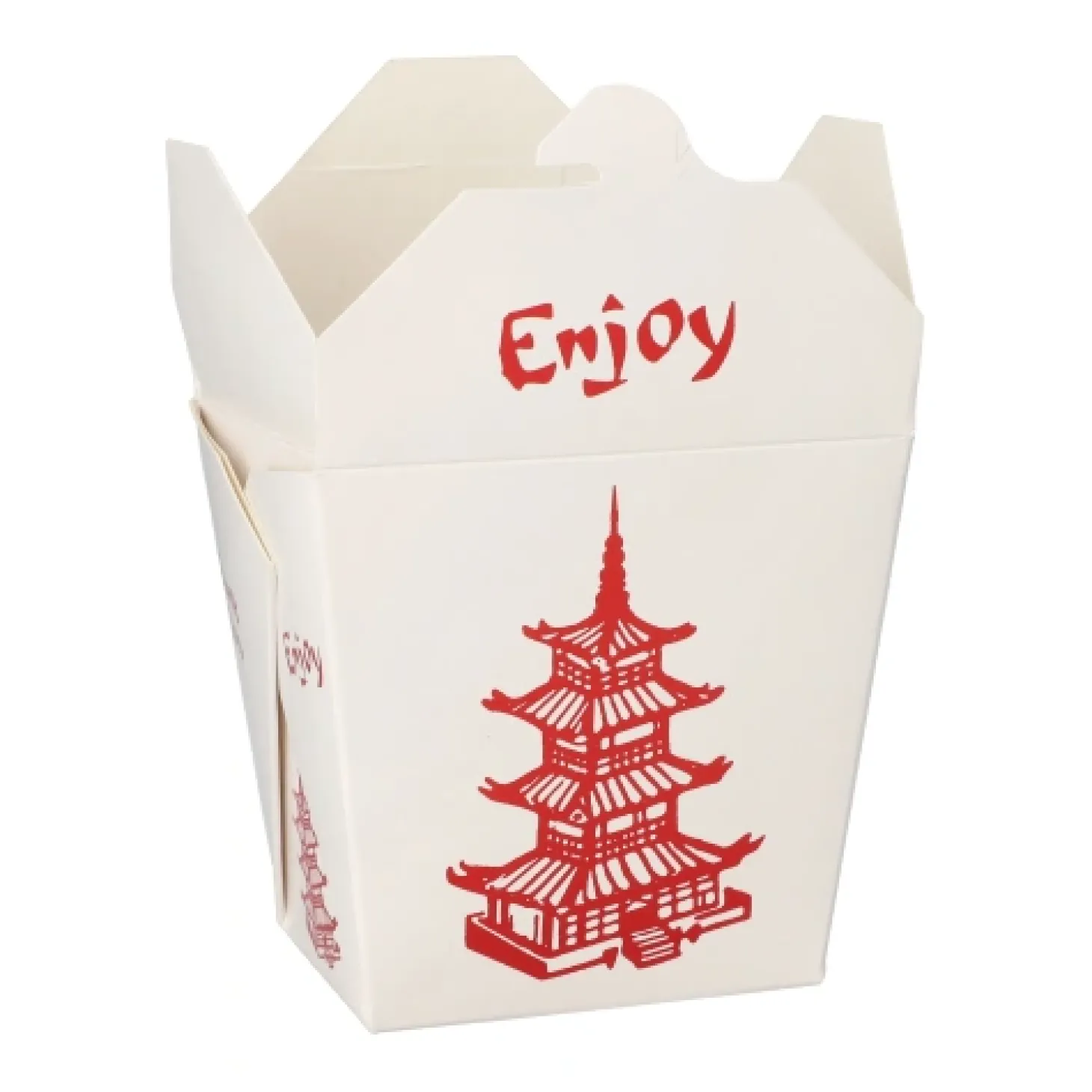 Starpak Snackboxen "ASIA" eckig 950 ml 11 cm x 8,8 cm x 6,7 cm "Temple", 10 x 50 Stück
