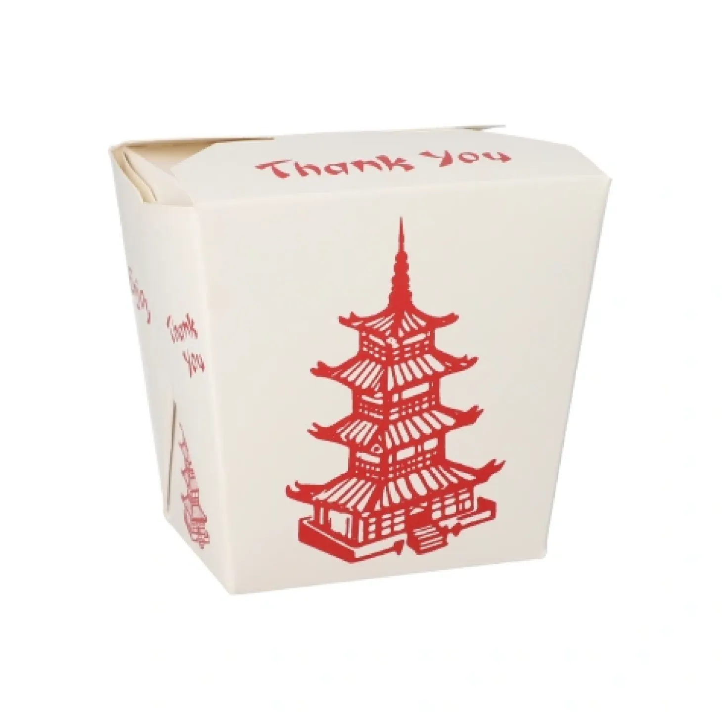 Starpak Snackboxen "ASIA" eckig 950 ml 11 cm x 8,8 cm x 6,7 cm "Temple", 10 x 50 Stück