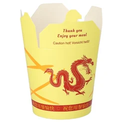 Starpak Snackboxen "ASIA" rund 550 ml 9,7 cm x 8,6 cm x 7,4 cm "Dragon", 10 x 50 Stück
