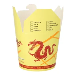 Starpak Snackboxen "ASIA" rund 750 ml 9,6 cm x 9,8 cm x 8,6 cm "Dragon", 10 x 50 Stück