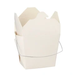 Starpak Snackboxen mit Henkel "ASIA" eckig 470 ml 8,5 cm x 7,5 cm x 5,5 cm weiß, 10 x 30 Stück
