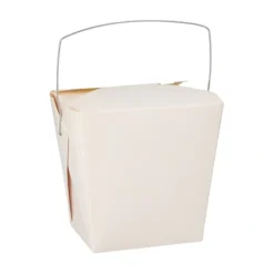 Starpak Snackboxen mit Henkel "ASIA" eckig 950 ml 10,9 cm x 8,9 cm x 6,8 cm weiß, 10 x 30 Stück