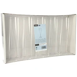 Starpak Stiel-Gläser für Sekt, PS 0,1 l Ø 4,8 cm, 19,9 cm glasklar einteilig