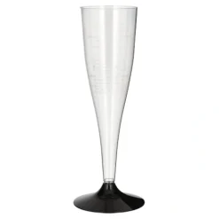 Starpak Stiel-Gläser für Sekt, PS 0,1 l Ø 5 cm, 17,5 cm glasklar, 10 x 20 Stück