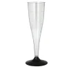 Starpak Stiel-Gläser für Sekt, PS 0,1 l Ø 5 cm, 17,5 cm glasklar, 14 x 6 Stück