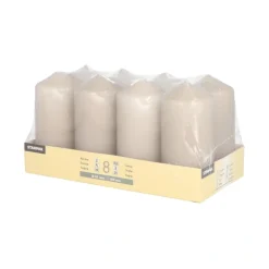 Starpak Stumpenkerzen Ø 47 mm, 100 mm greige, 6 x 8 Stück