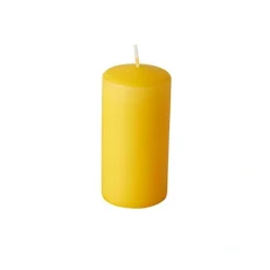 Starpak Stumpenkerzen Ø 50 mm, 100 mm goldgelb