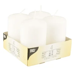 Starpak Stumpenkerzen Ø 50 mm, 80 mm weiß