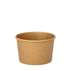Starpak Suppenbecher, Pappe rund 230 ml Ø 9,8 cm, 6 cm braun