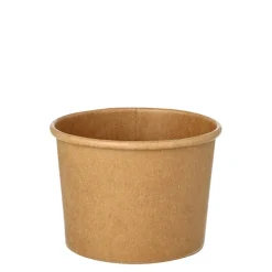 Starpak Suppenbecher, Pappe rund 350 ml Ø 9,8 cm, 7 cm braun